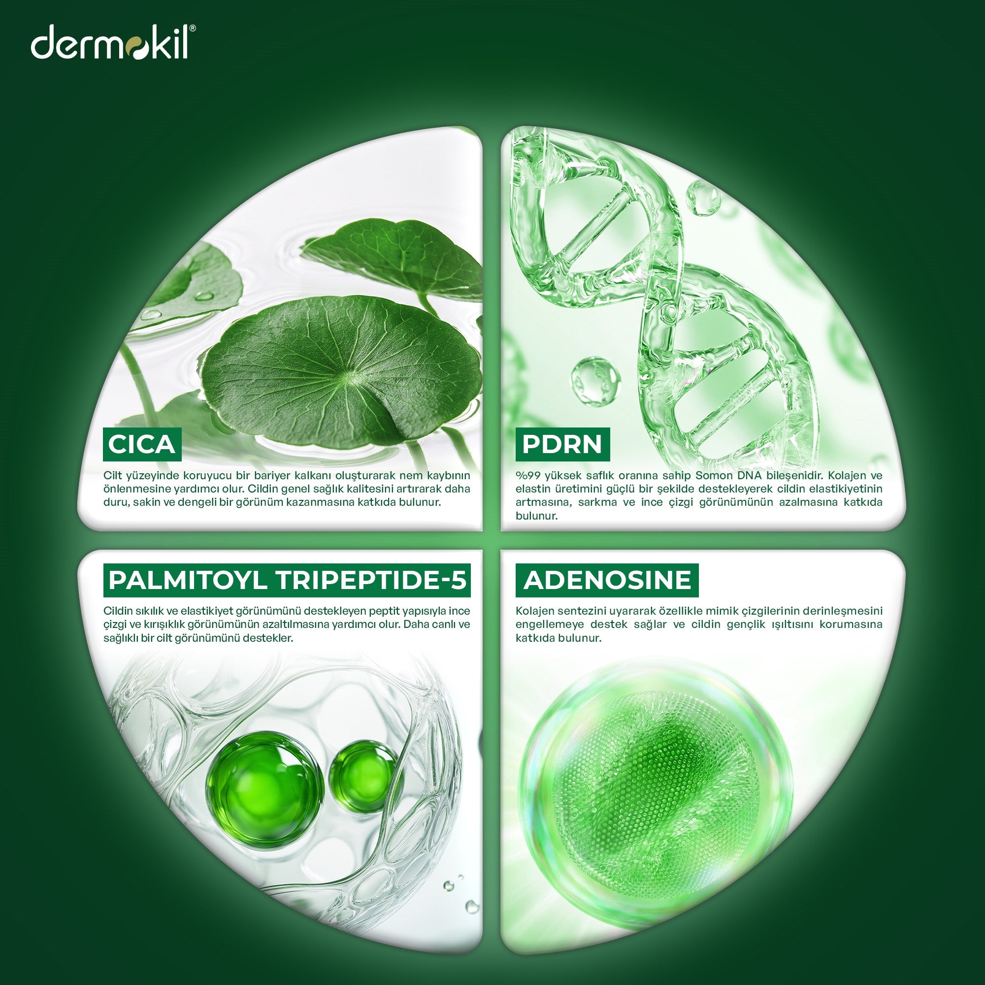 PDRN %99 Sodium DNA & CICA Centella Onarıcı Kağıt Yüz Maskesi 25g - Dermokil