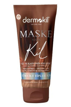 Sıkılaştırıcı Peeling Etkili Kahve Özlü Kil Maskesi 75 ml, Dermokil.