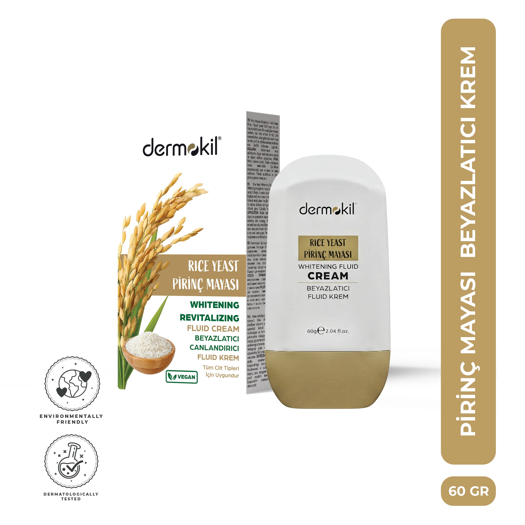 ☆　MILKY WAY様 ミネラルクリーム サンプロ、Biocell Rice Yeast Whitening Fluid Cream 30 SPF 60 g | Dermokil