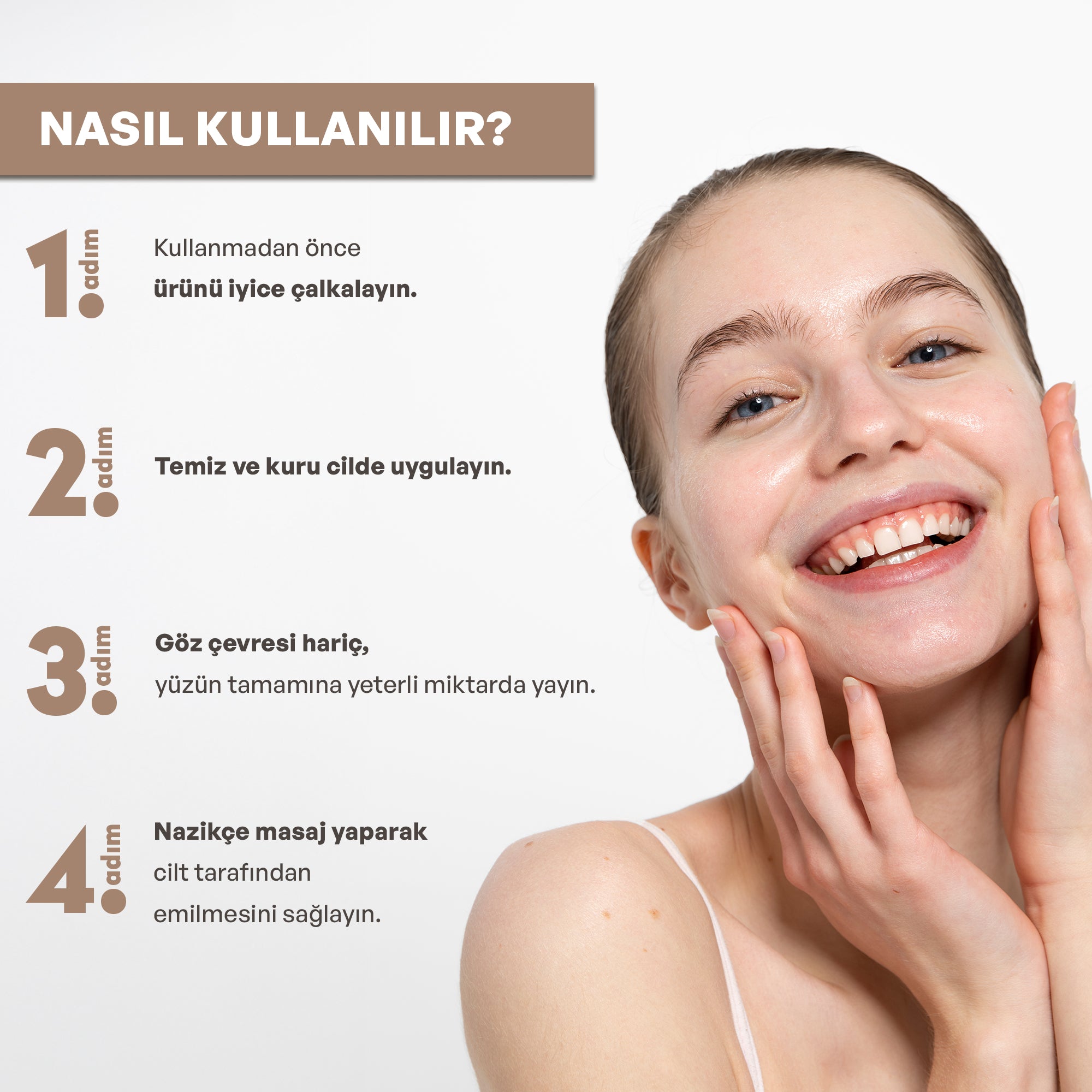 Pirinç mayası içeren beyazlatıcı SPF 30 fluid krem ile cilt tonunu eşitleyen, aydınlık görünüm kazandıran ve güneşin zararlı etkilerine karşı koruma sağlayan hafif yapılı yüz kremi