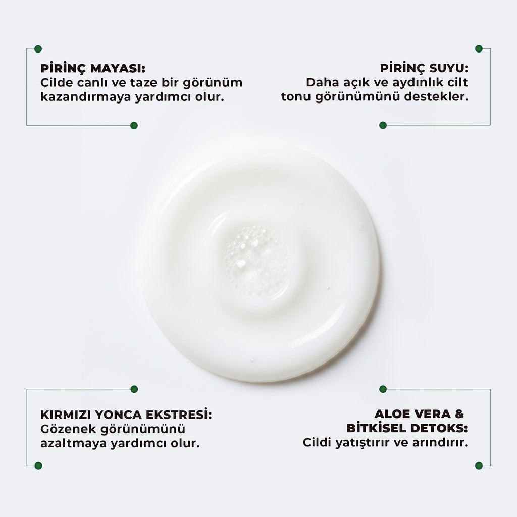 Beyazlatıcı Aydınlatıcı Pirinç Mayası Yüz Temizleme Jeli 200 ml - Dermokil