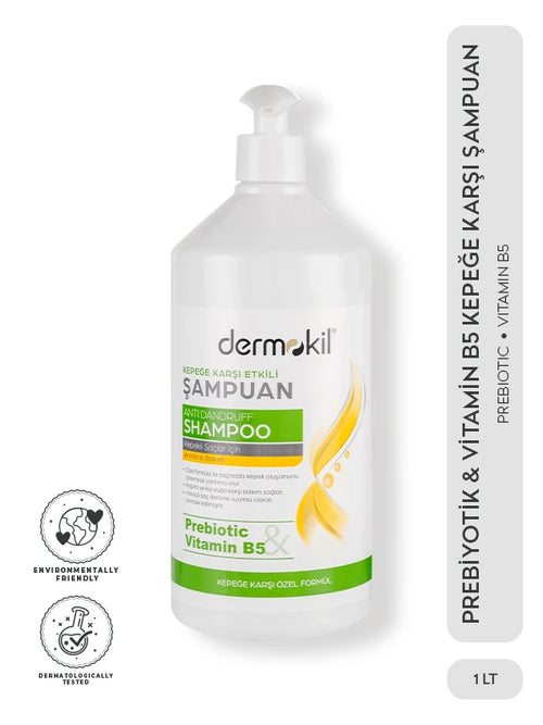 Prebiyotik ve Vitamin B5 içeren kepeğe karşı şampuan ile saç derisini arındıran, kepek oluşumunu azaltmaya yardımcı olan ve saçlara daha sağlıklı, güçlü ve dengeli bir görünüm kazandıran bakım ürünü