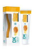 Propolis özlü florürsüz diş macunu ve diş fırçası seti ile dişleri nazikçe temizleyen, ağız hijyenini destekleyen ve ferah nefes sağlayan doğal içerikli pratik ağız bakım ürünü