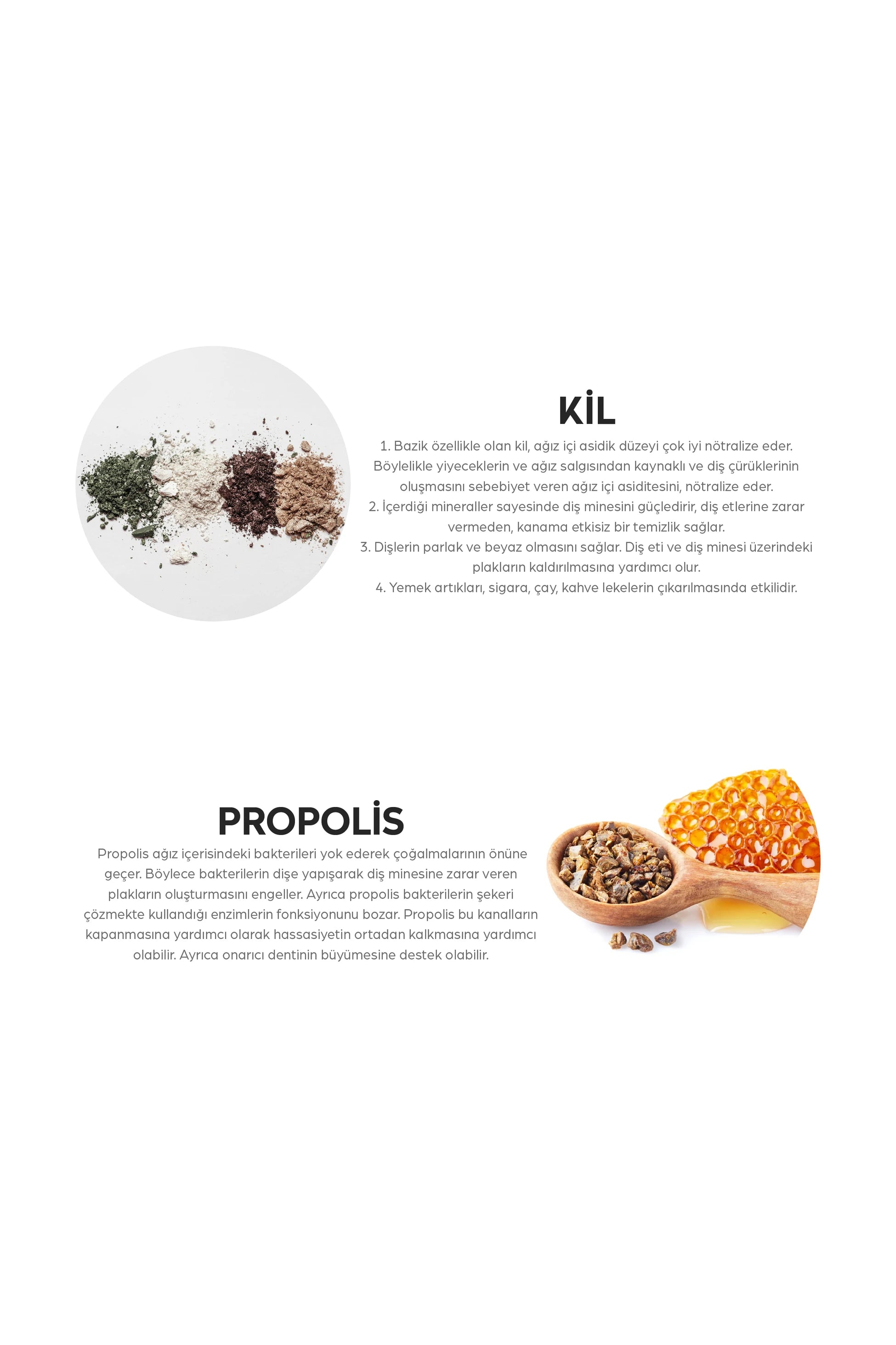 Propolis özlü florürsüz diş macunu ve diş fırçası seti ile dişleri nazikçe temizleyen, ağız hijyenini destekleyen ve ferah nefes sağlayan doğal içerikli pratik ağız bakım ürünü