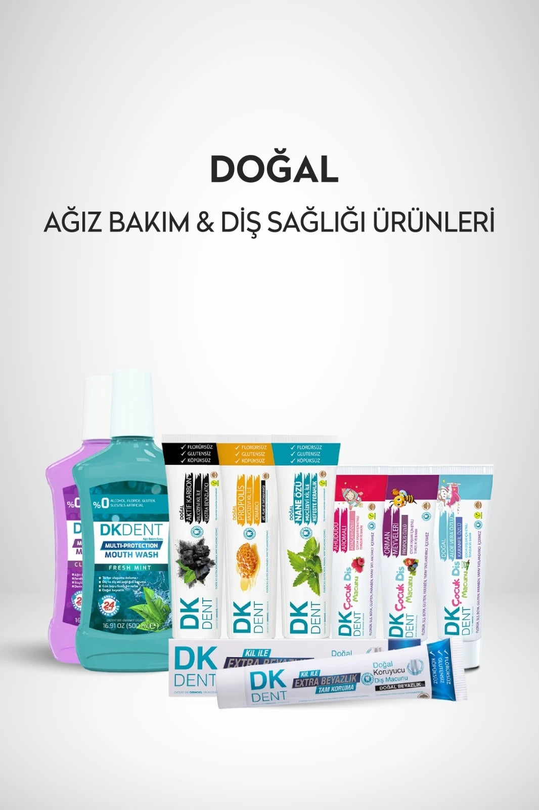 Propolis özlü florürsüz diş macunu ve diş fırçası seti ile dişleri nazikçe temizleyen, ağız hijyenini destekleyen ve ferah nefes sağlayan doğal içerikli pratik ağız bakım ürünü