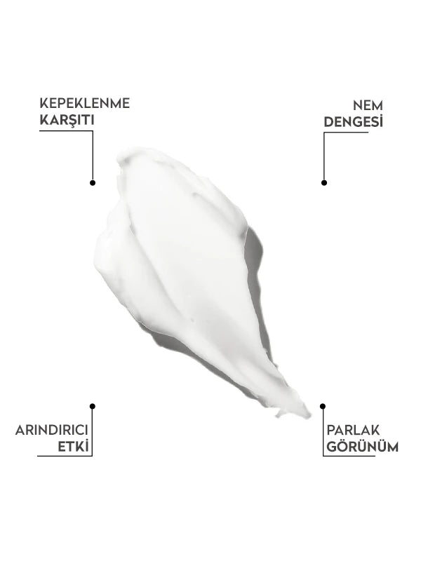 Kepeğe karşı saç maskesi ile saç derisini arındıran, kepek oluşumunu azaltmaya yardımcı olan ve saçları daha sağlıklı, temiz bir görünüme kavuşturan bakım ürünü