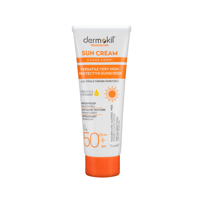 Suya Dayanıklı Parlama Karşıtı SPF 50+ Güneş Kremi 75 ml - Dermokil