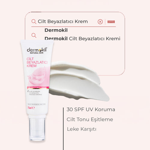 Cilt Beyazlatıcı Ton Eşitleyici SPF 30 Cilt Kremi 75 ml - Dermokil