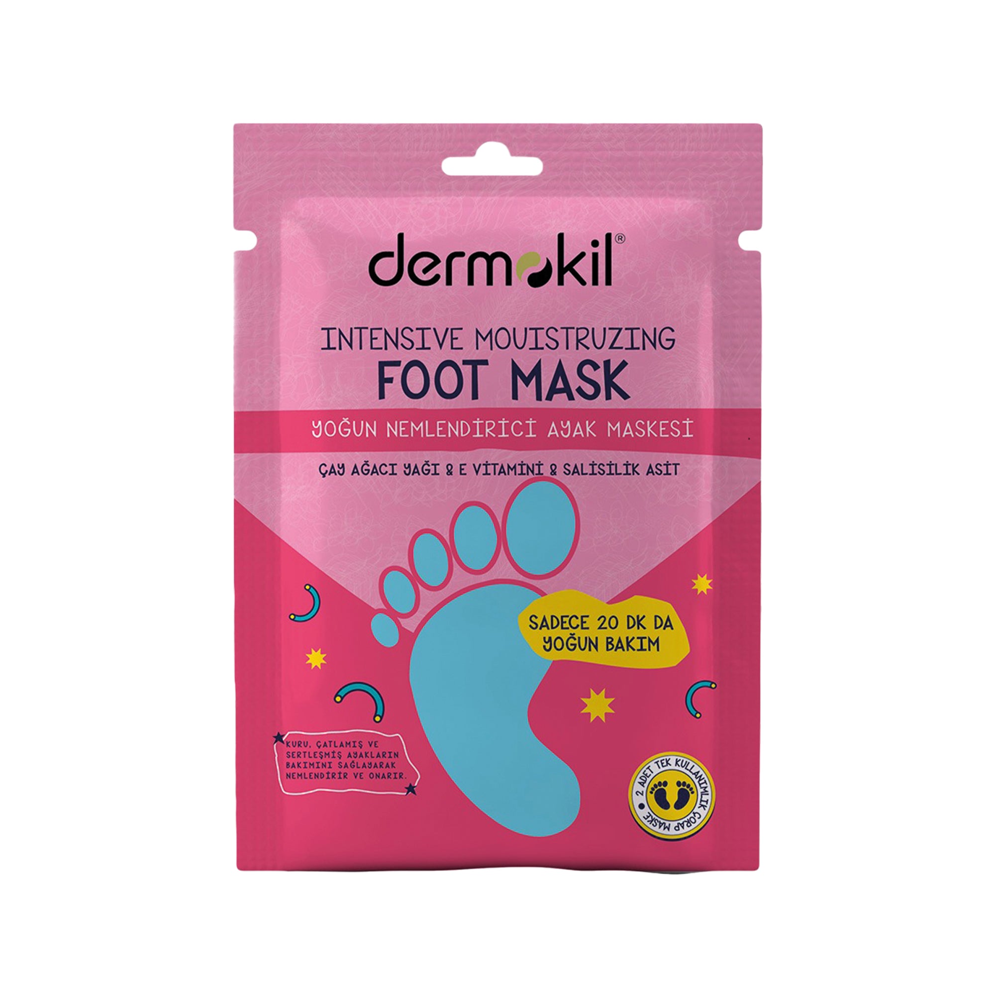 Yoğun Nemlendirici Ayak Maskesi 30 ml - Dermokil